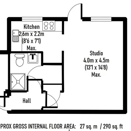 Studio Apartment With Spacious Garden In Carterton Exterior photo